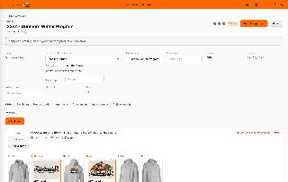 Writing an order, the garment priced as it is picked